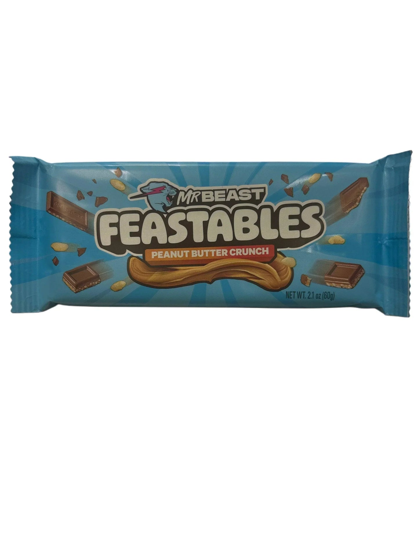 Feastables Mr. Beast Peanut Butter Crunch Chocolate Bar 2.1OZ - Canadian Edition - www.Shopthatapp.com