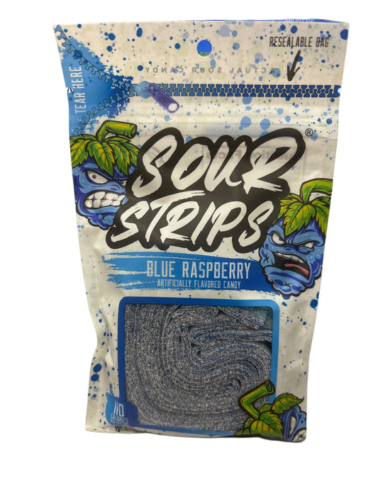 Sour Strips Blue Raspberry 3.40OZ - U.S Edition - www.Shopthatapp.com