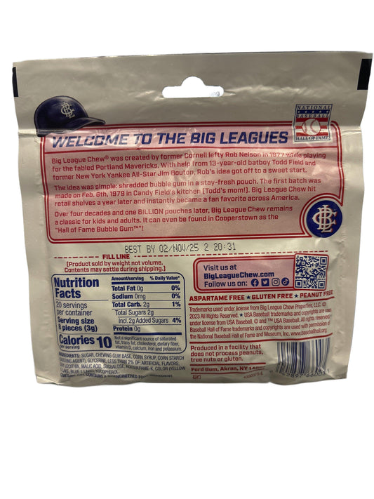 Big League Chew Bubble Gum Wild Pitch Watermelon 2.12OZ - U.S Edition - www.Shopthatapp.com
