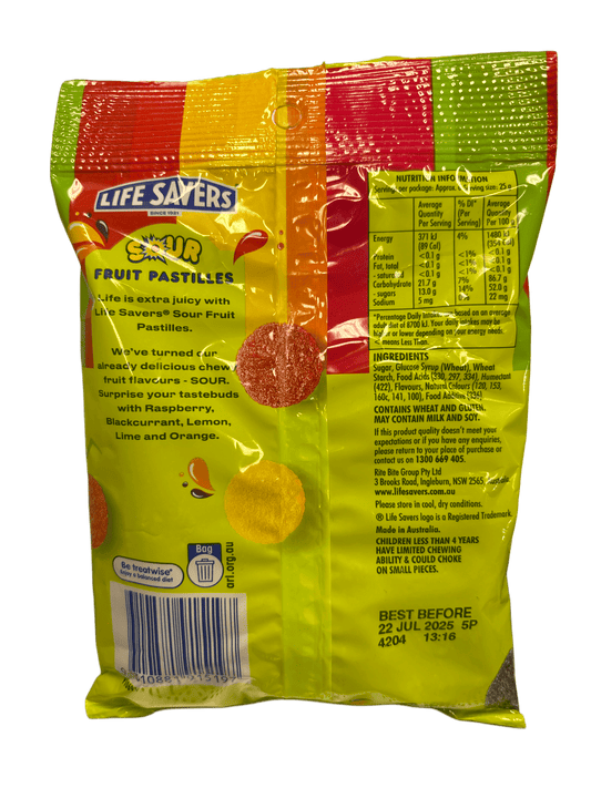 Life Savers Sour Fruit Pastilles Candy Bag 170G - Canadian Edition - www.Shopthatapp.com