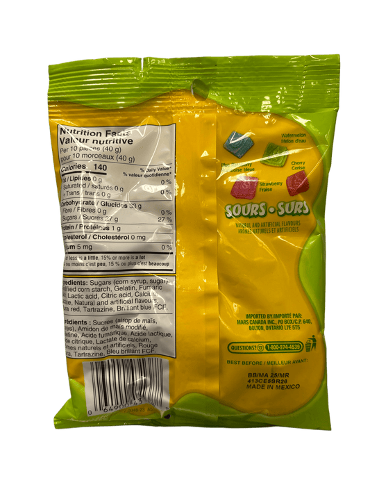 Starburst Gummies Sours Candy Bag 164G - www.Shopthatapp.com