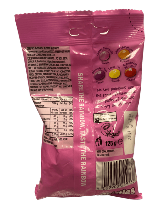 Skittles Desserts Candy Bag 125G - U.K Edition - www.Shopthatapp.com
