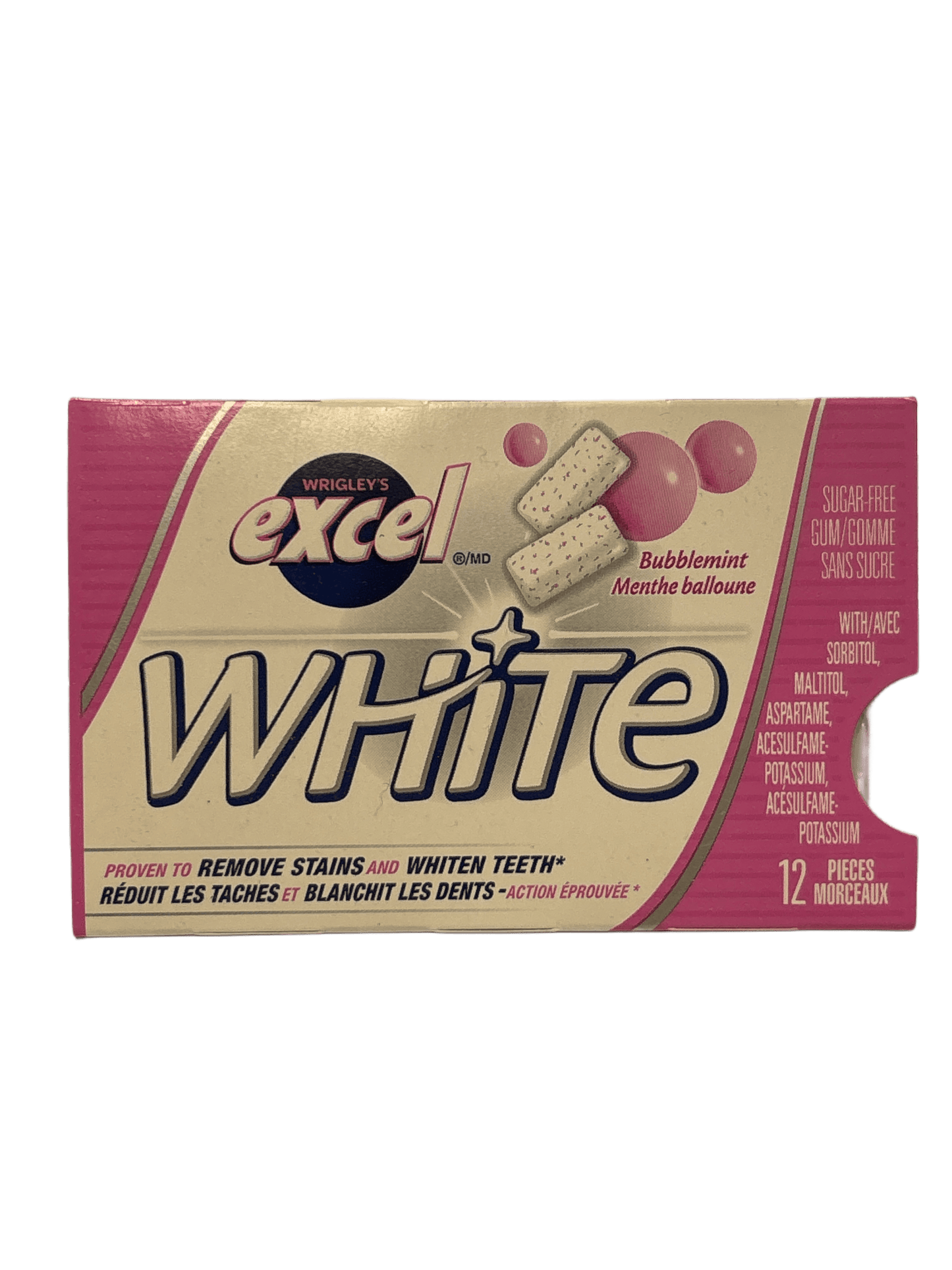 Excel White Bubblemint Gum 12 Pieces - Canadian Edition - www.Shopthatapp.com