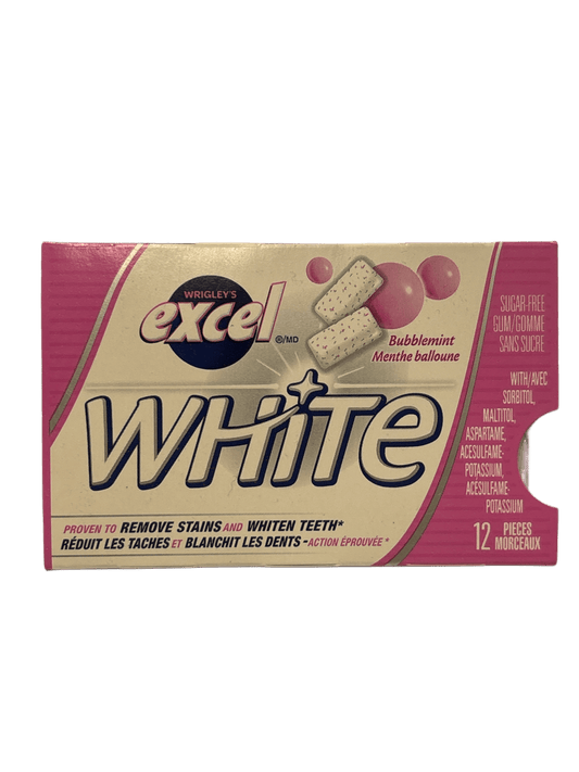 Excel White Bubblemint Gum 12 Pieces - Canadian Edition - www.Shopthatapp.com