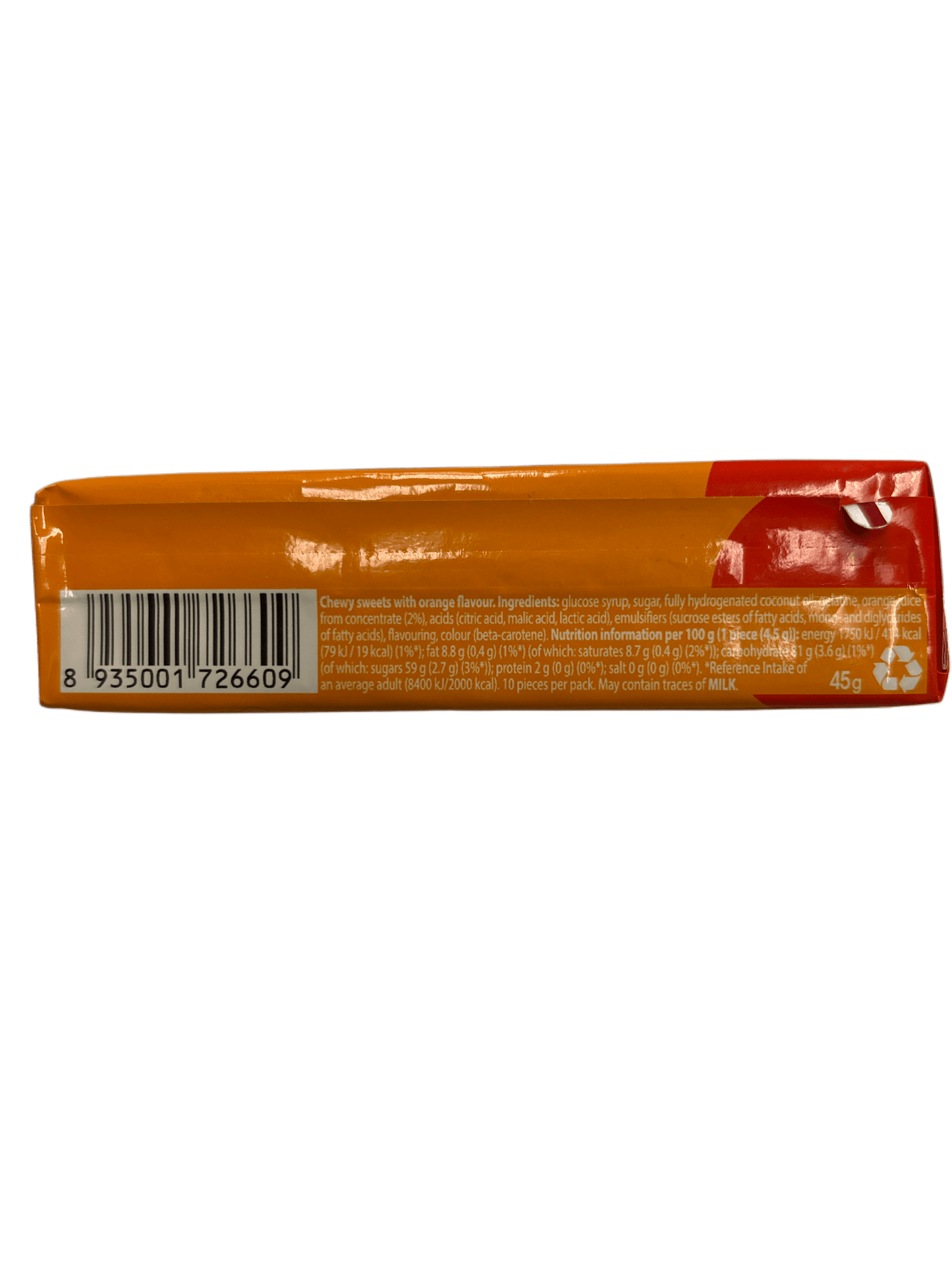 Chupa Chups Incredible Chew Soft Candy Orange 45G U.K Edition - www.Shopthatapp.com