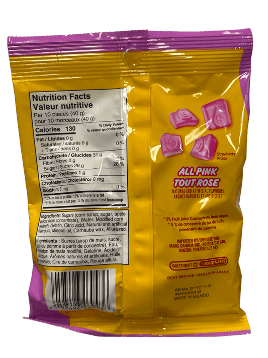 Starburst Gummies All Pink Candy Bag 142G - www.Shopthatapp.com