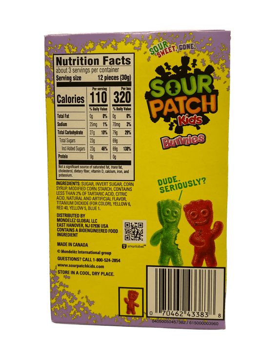 Sour Patch Kids Bunnies Easter Theatre Box 3.1OZ - U.S Edition - www.Shopthatapp.com