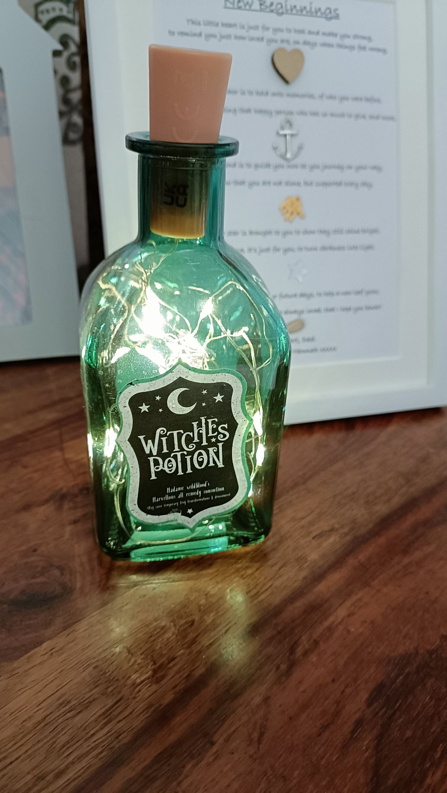 Witches potion lamp