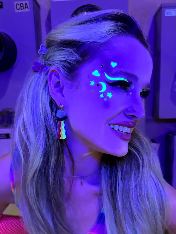 HOLO EYES self adhesive UV eye stickers - Green