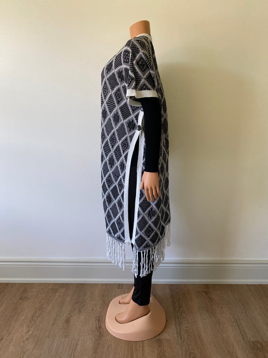 Women's Long Cover-up w/Tassels-2 Cols-2 Sizes-12pcs OR 8pcs OR 4pcs PACK - www.Shopthatapp.com