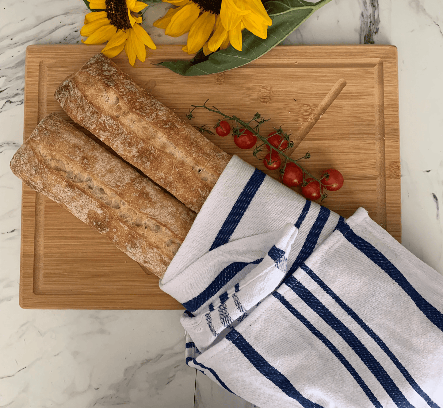 Blue Stripe Sure Grip Kitchen Towel - www.Shopthatapp.com