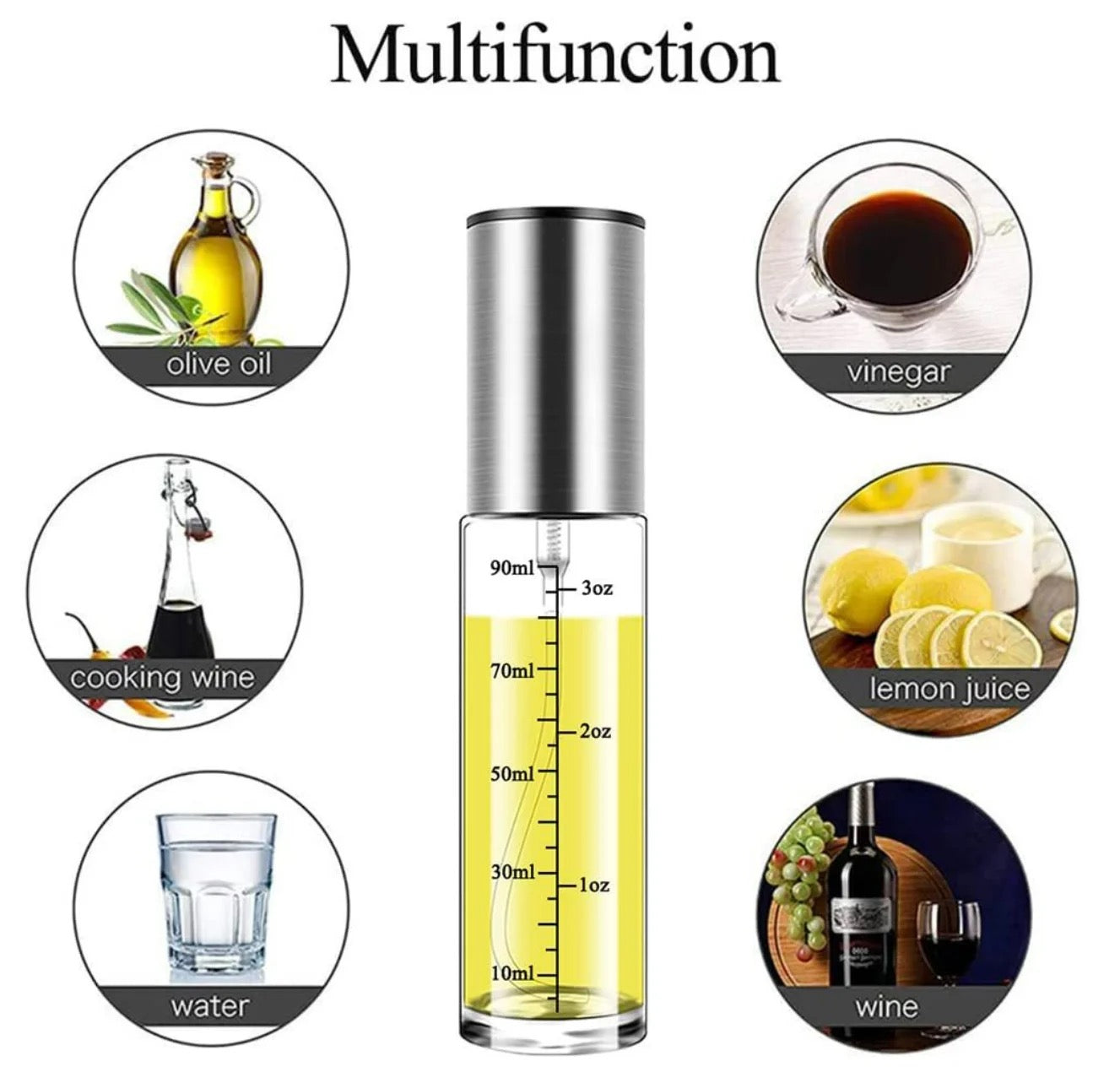 Flacon pulvérisateur 100 ml avec mini entonnoir