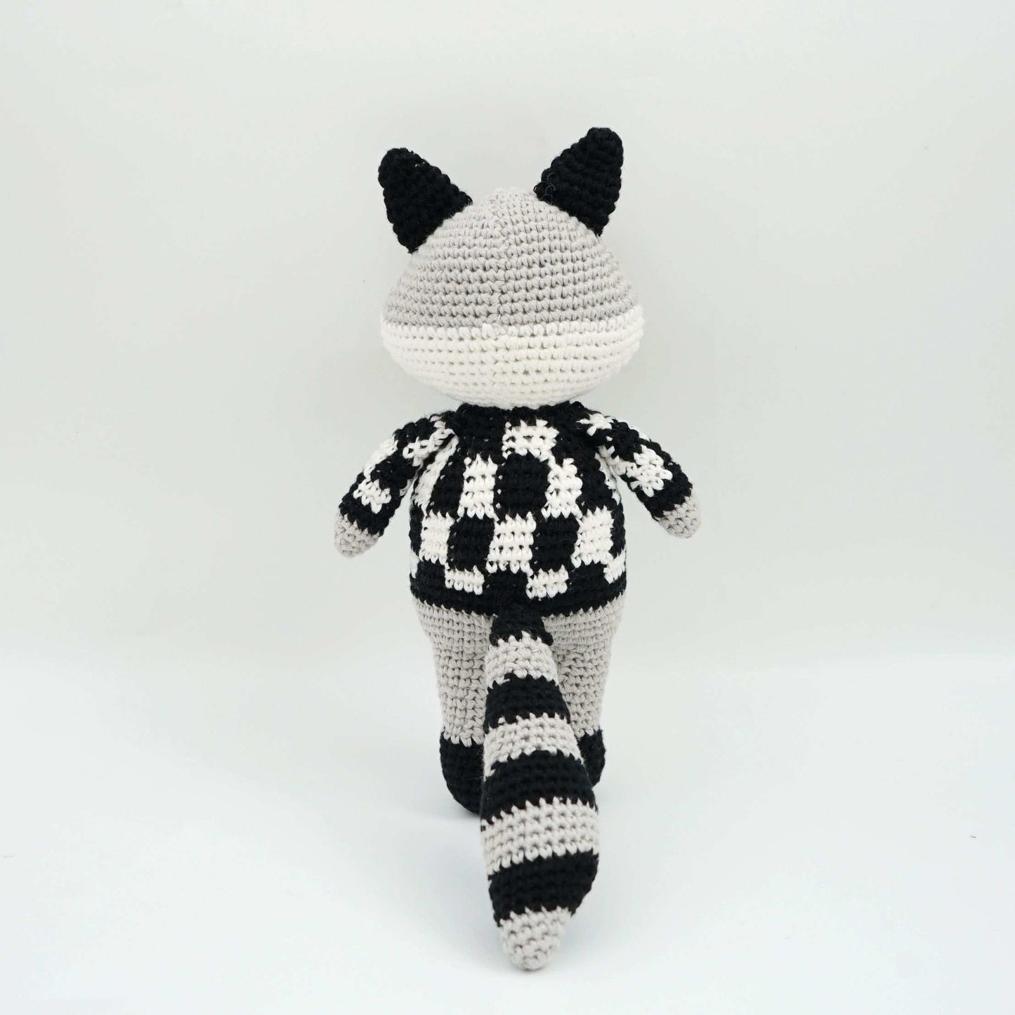 Bandit the Raccoon | Handmade Crochet Cotton Toy | Soft Raccoon for Kids