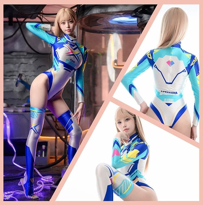 Anime Sci-fi Spandex Swimwear Racing Suit Wet Suit Race Queen Costume - www.Shopthatapp.com