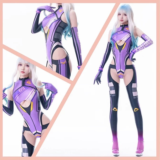 Anime Sci-fi Spandex Swimwear Racing Suit Wet Suit Race Queen Costume - www.Shopthatapp.com