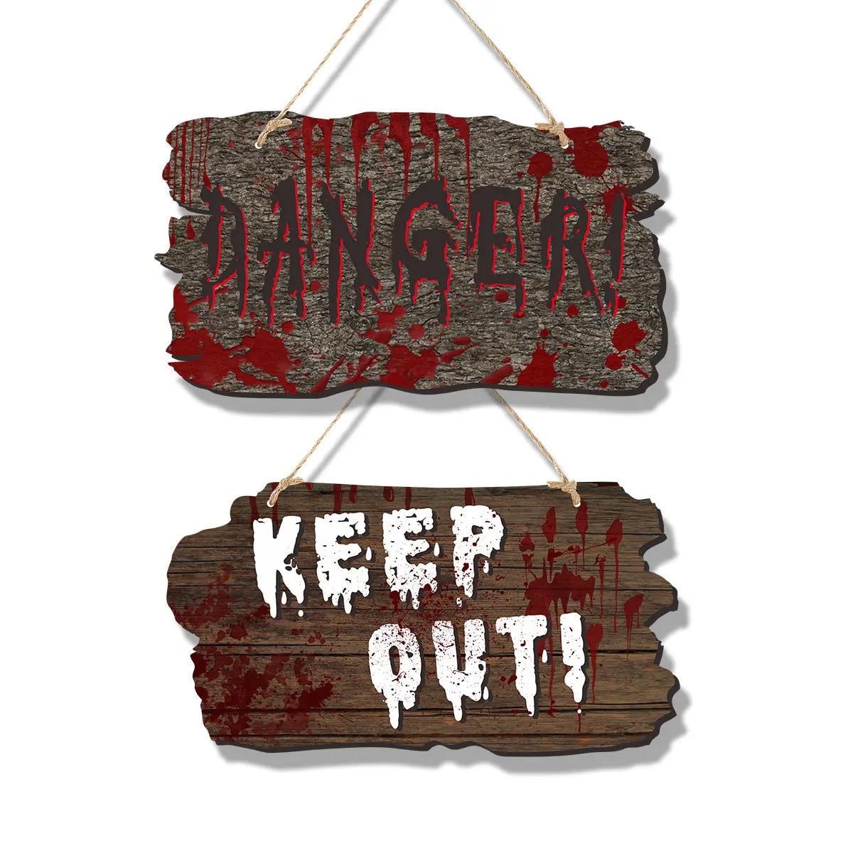 Imitation Wooden Doorplate Ghost Festival Haunted House Horror Atmosphere Decoration - www.Shopthatapp.com