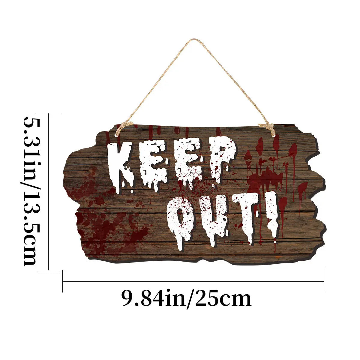 Imitation Wooden Doorplate Ghost Festival Haunted House Horror Atmosphere Decoration - www.Shopthatapp.com