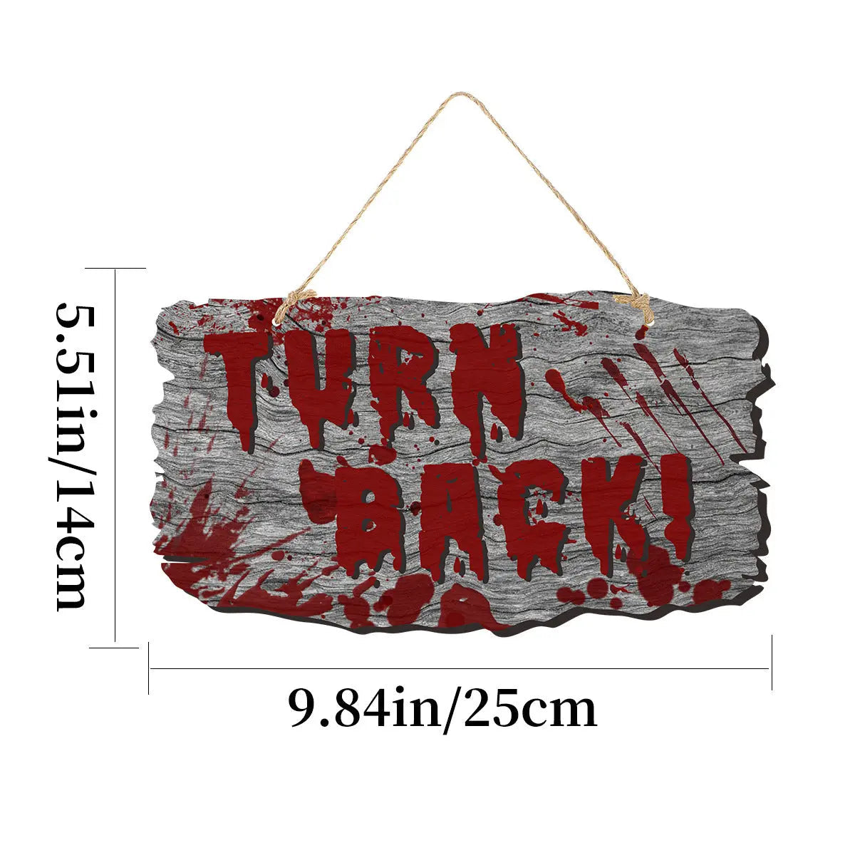 Imitation Wooden Doorplate Ghost Festival Haunted House Horror Atmosphere Decoration - www.Shopthatapp.com