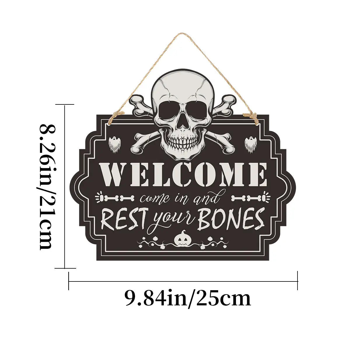 Imitation Wooden Doorplate Ghost Festival Haunted House Horror Atmosphere Decoration - www.Shopthatapp.com