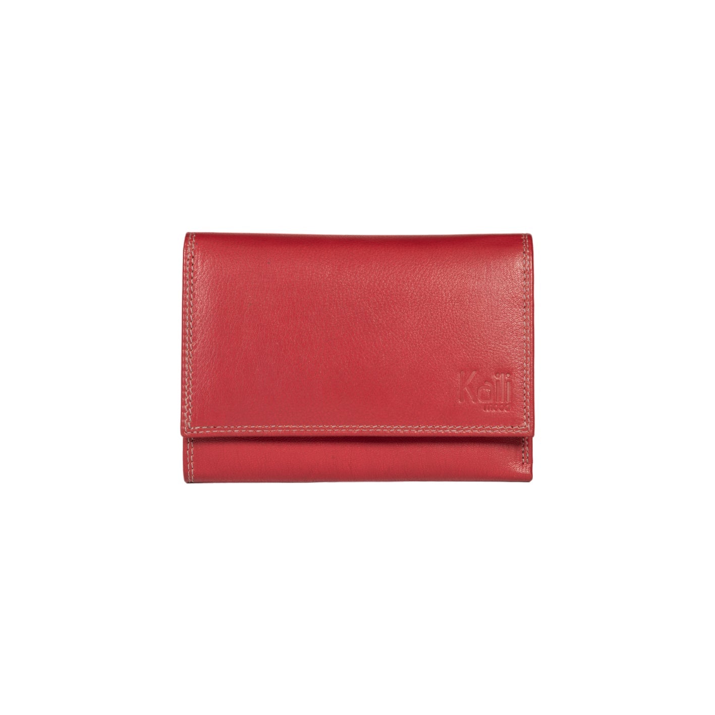 K10233VB | Portafogli Donna in Vera Pelle pieno fiore, con leggera grana. Colore Rosso. Dimensioni da chiuso: cm 14 x 10,5 x 2,5. Confezione: Gift Box rigido fondo/coperchio - www.Shopthatapp.com