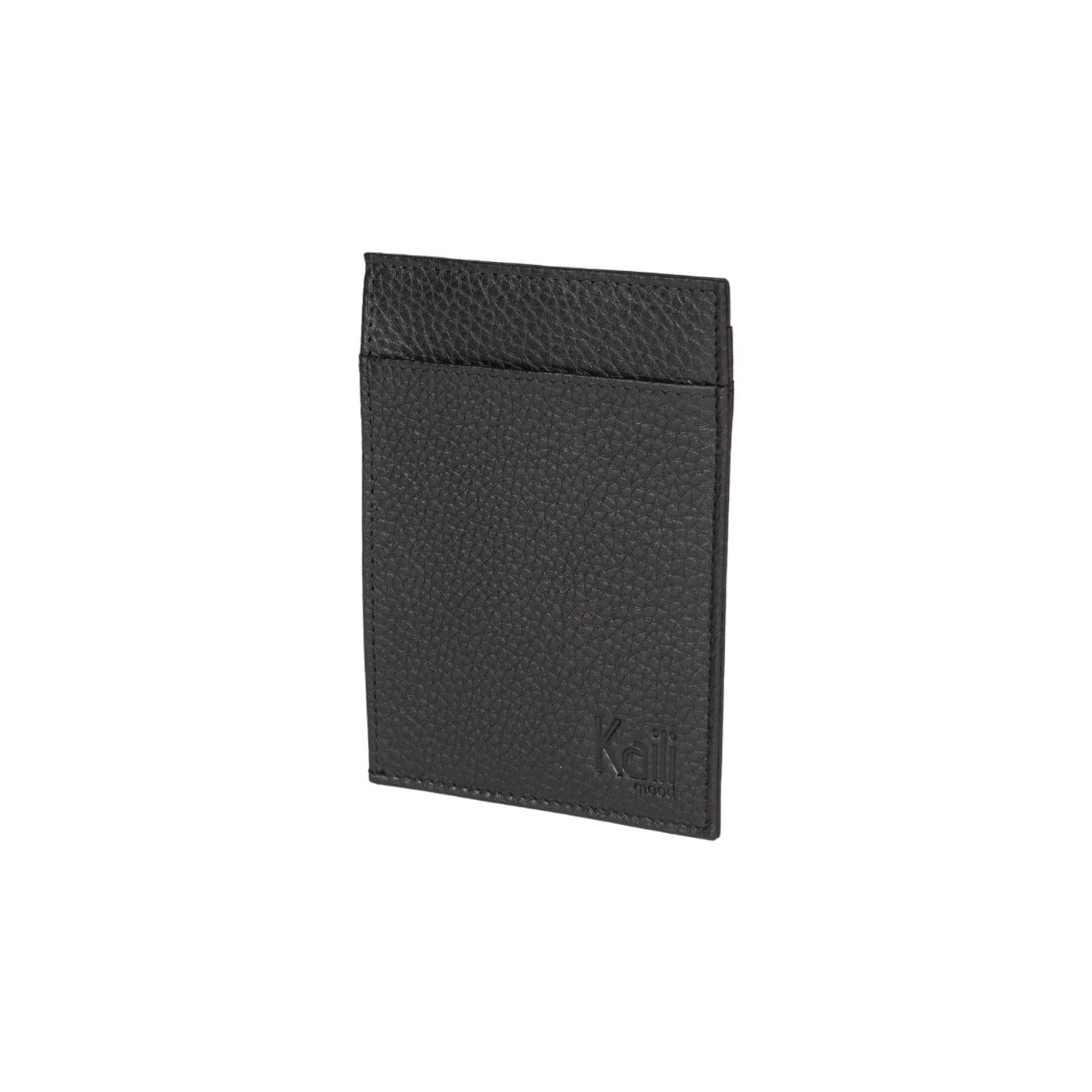 K10307AB | Portadocumenti/Carte Protezione RFID en Vera Pelle pieno fiore, grana dollaro. Couleur Noir. Dimensions: cm 12 x 9 x 0,5. Confezione: Coffret cadeau rigide fond/coperchio