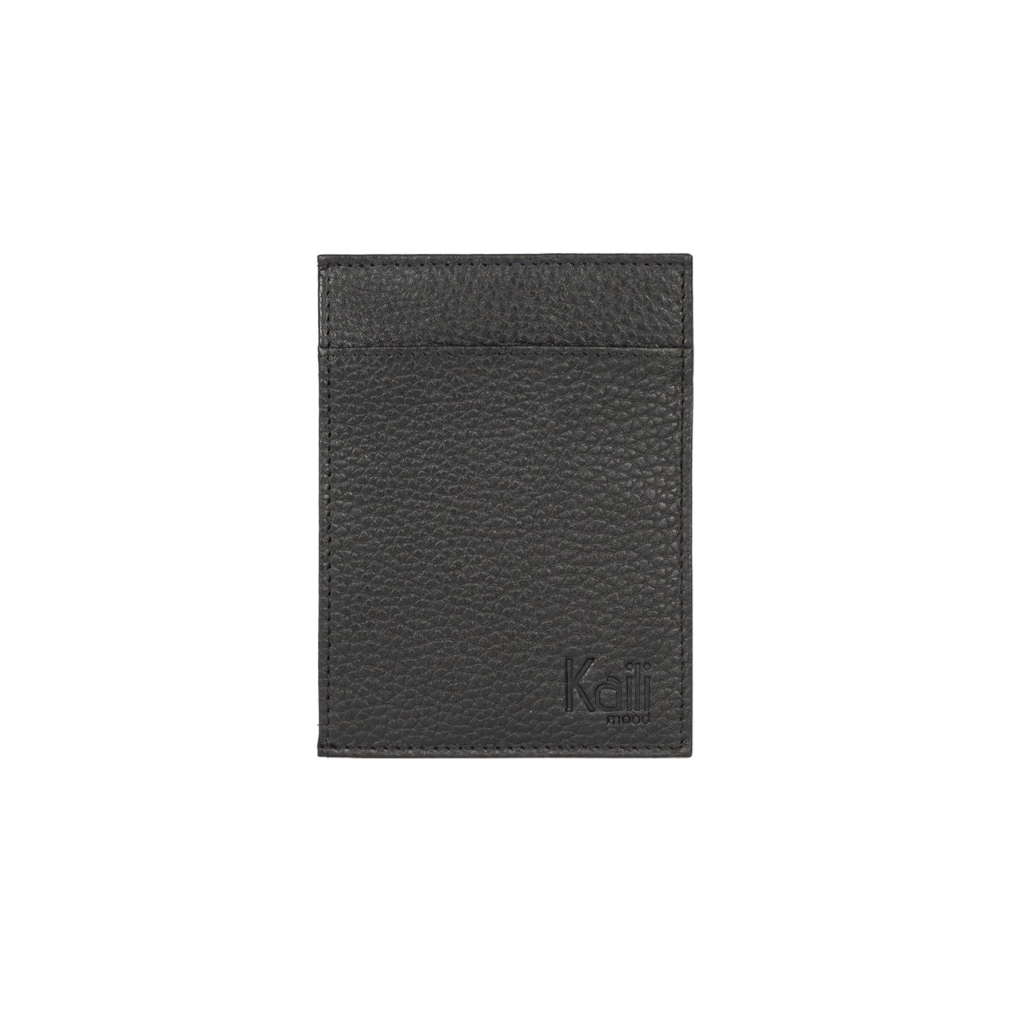 K10307AB | Portadocumenti/Carte Protezione RFID en Vera Pelle pieno fiore, grana dollaro. Couleur Noir. Dimensions: cm 12 x 9 x 0,5. Confezione: Coffret cadeau rigide fond/coperchio