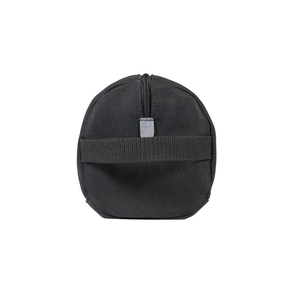 K2005AF | Beauty Case in Canvas 100% Cotone/Vera Pelle pieno fiore, Naked. Colore Nero. Maniglia laterale. Chiusura con lampo. Dimensioni: cm 25 x 15 x 17. Confezione: Sacchetto in Tnt - www.Shopthatapp.com