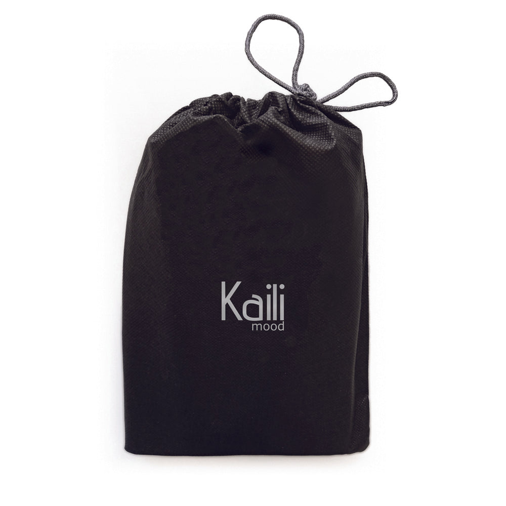 K2005AF | Beauty Case en Toile 100% Cotone/Vera Pelle pieno fiore, Naked. Couleur Noir. Maniglia latérale. Chiusura con lampo. Dimensions: cm 25 x 15 x 17. Confezione: Sacchetto en Tnt