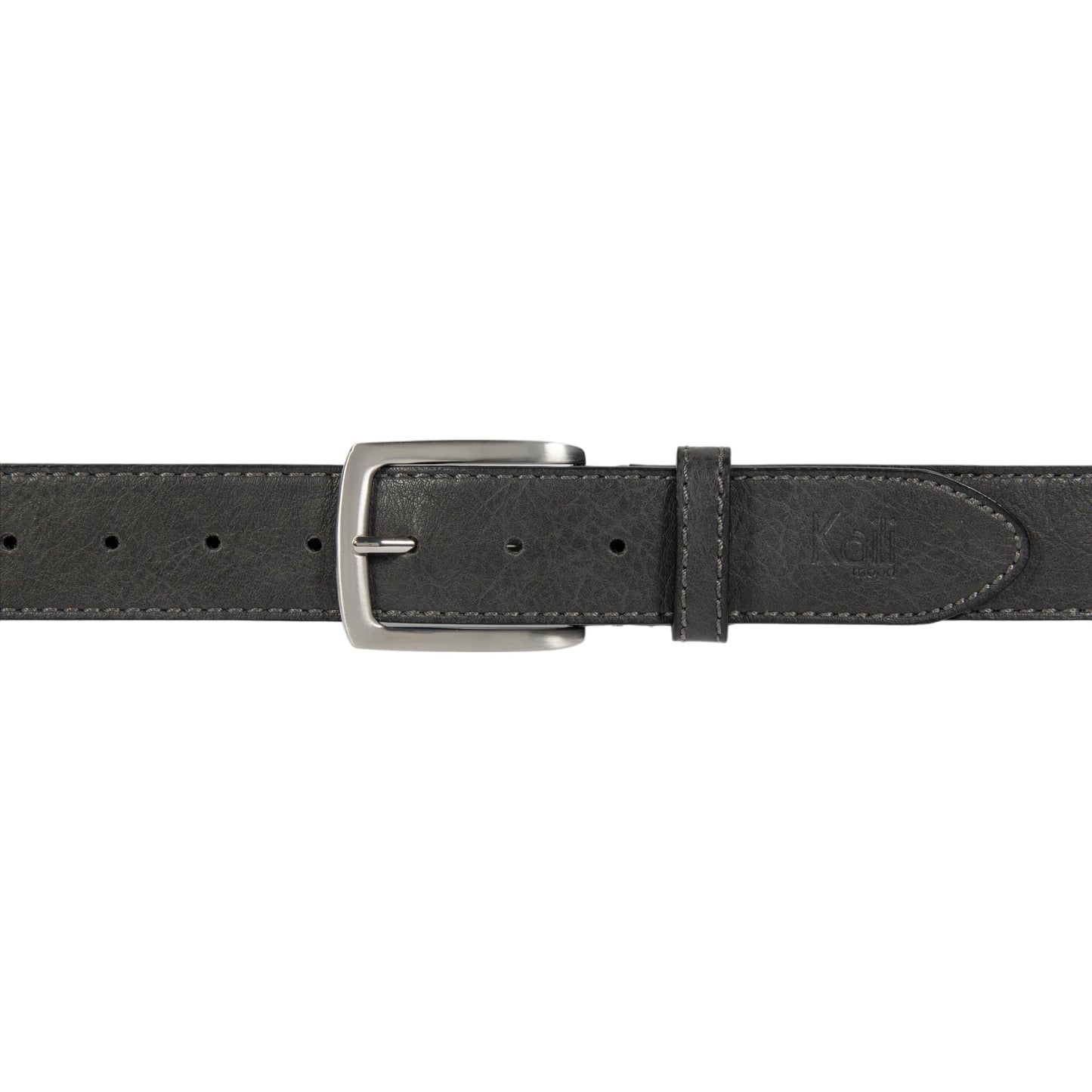 K4008KB | Cintura Uomo in Fodera Pelle Finitura in Pu. Colore Antracite. Dimensioni: cm 125 x 3,8 x 0,5 (giro vita cm 110). Confezione: Gift Box rigido fondo/coperchio - www.Shopthatapp.com