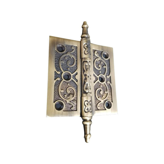 Filigree Engraded Hinge, Brass Finish, Last Chance - www.Shopthatapp.com