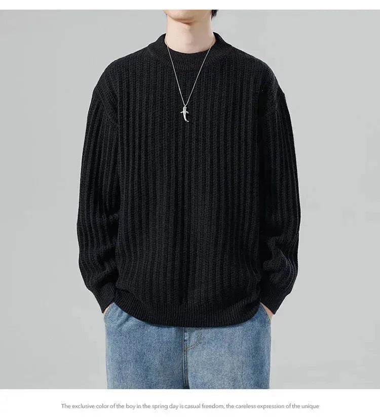 Knitwear Sweater with Crewneck Pullover top - www.Shopthatapp.com #