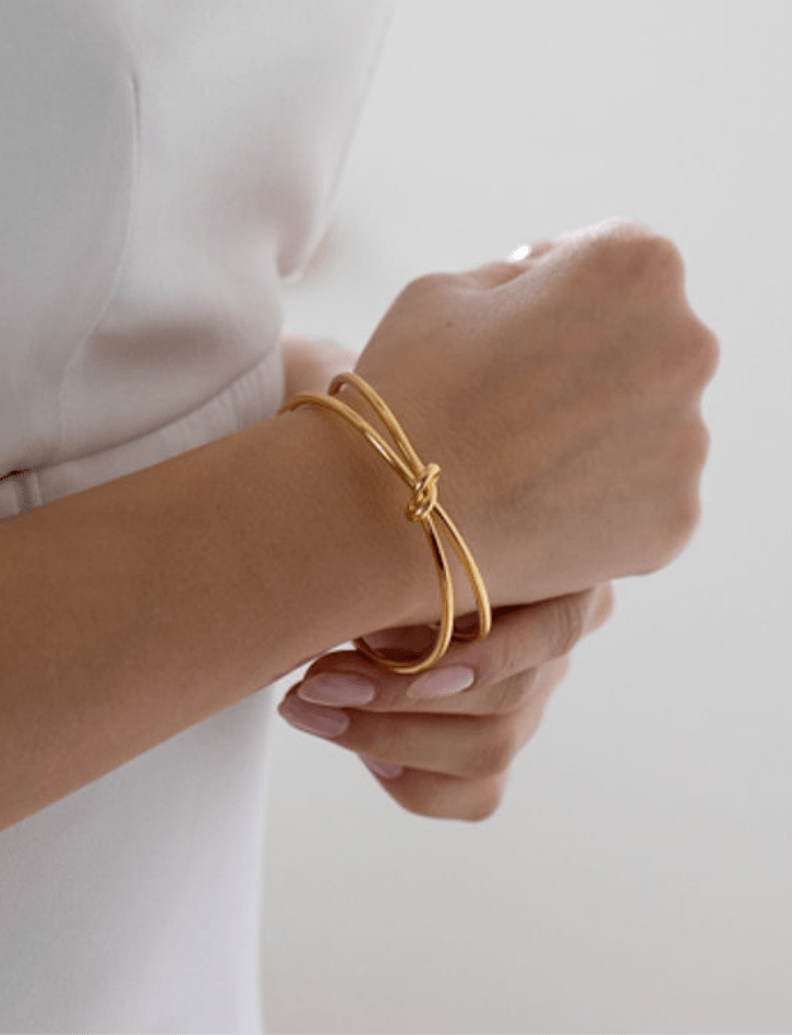 Bracelet manchette à nœud