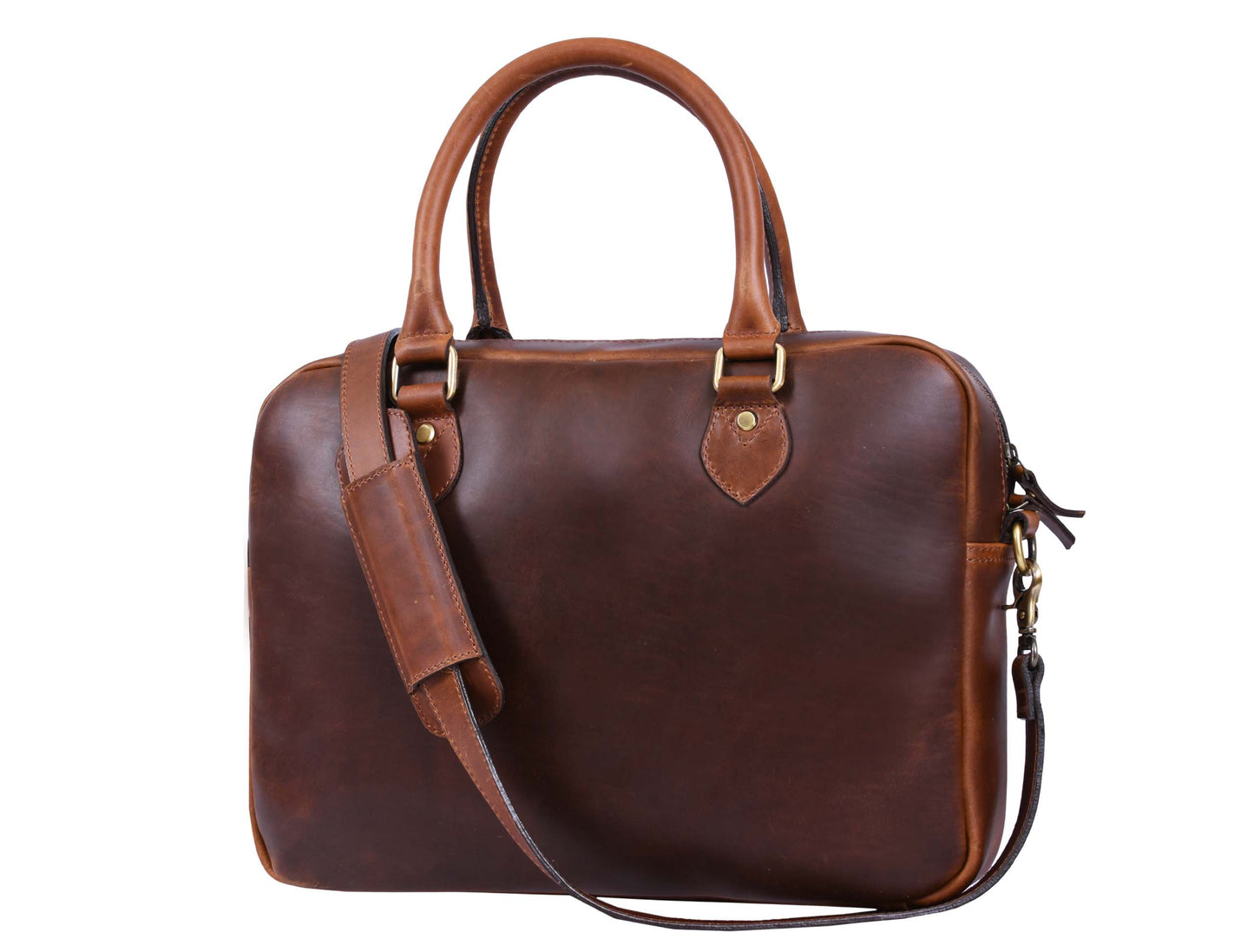 Tacoma Leather Office Bag - Caramel Brown.-Everything leather-www.Shopthatapp.com-Tolredo Leather