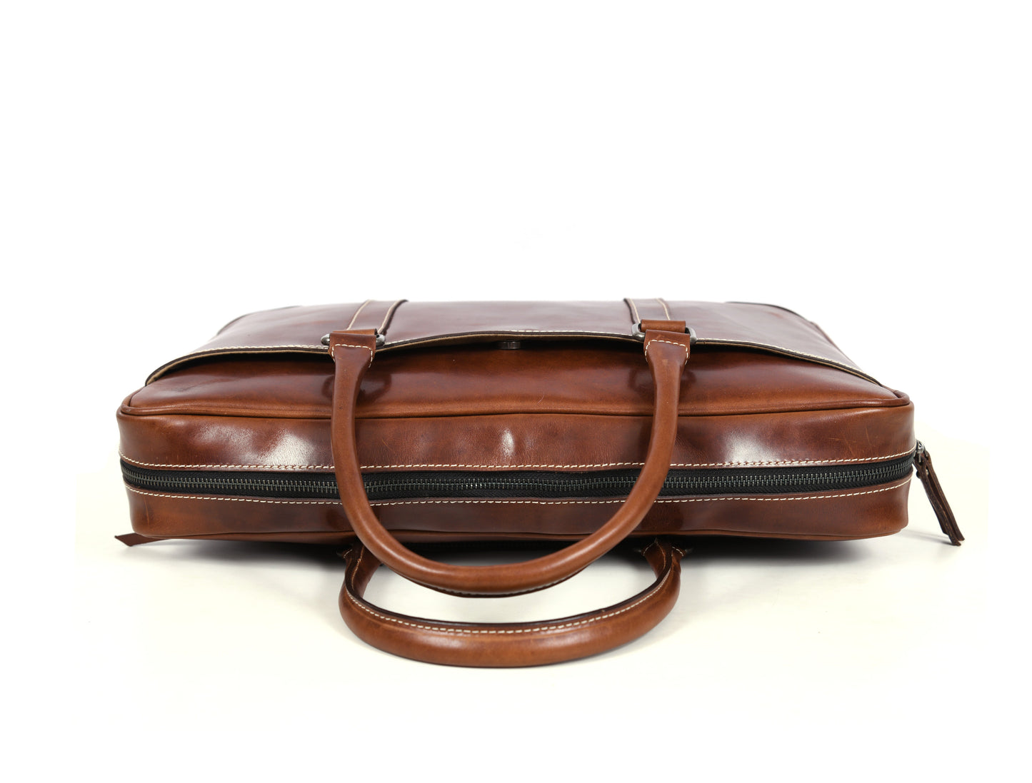 Sac de bureau en cuir Hayward 17" - Cinnamon Tan