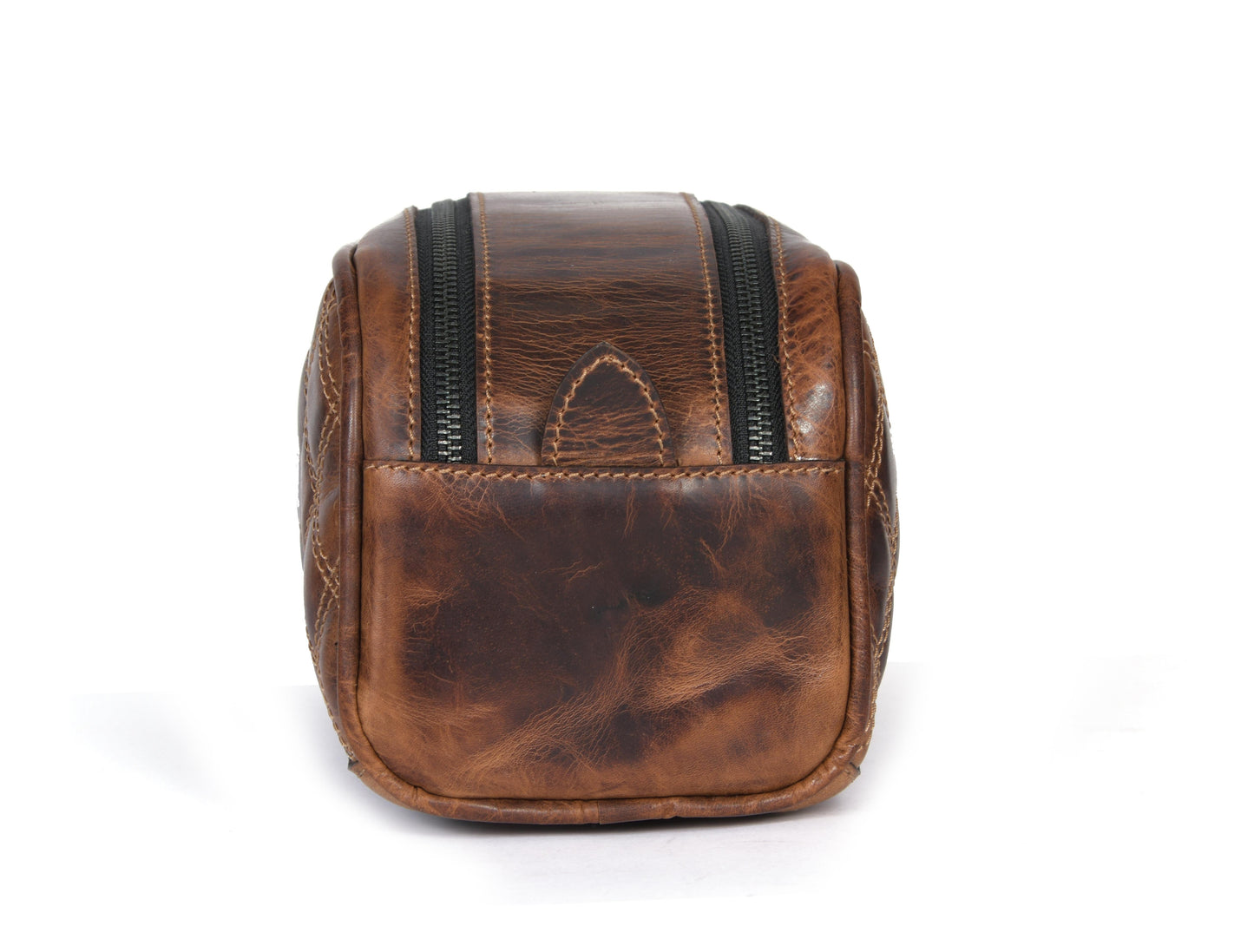 Quilted Leather Toiletry Bag - WB09-Handbags, purses, etc.-www.Shopthatapp.com-Tolredo Leather
