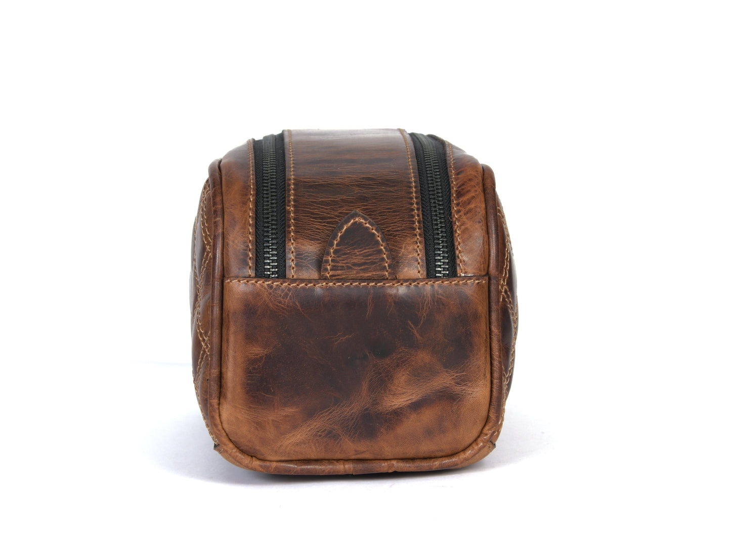 Quilted Leather Toiletry Bag - WB09-Handbags, purses, etc.-www.Shopthatapp.com-Tolredo Leather