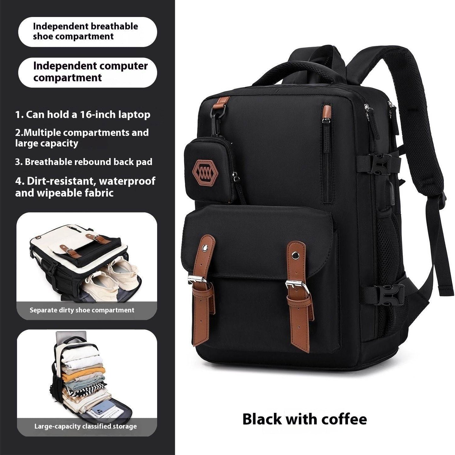 Large Capacity Schoolbag Travel Campus - www.Shopthatapp.com #
