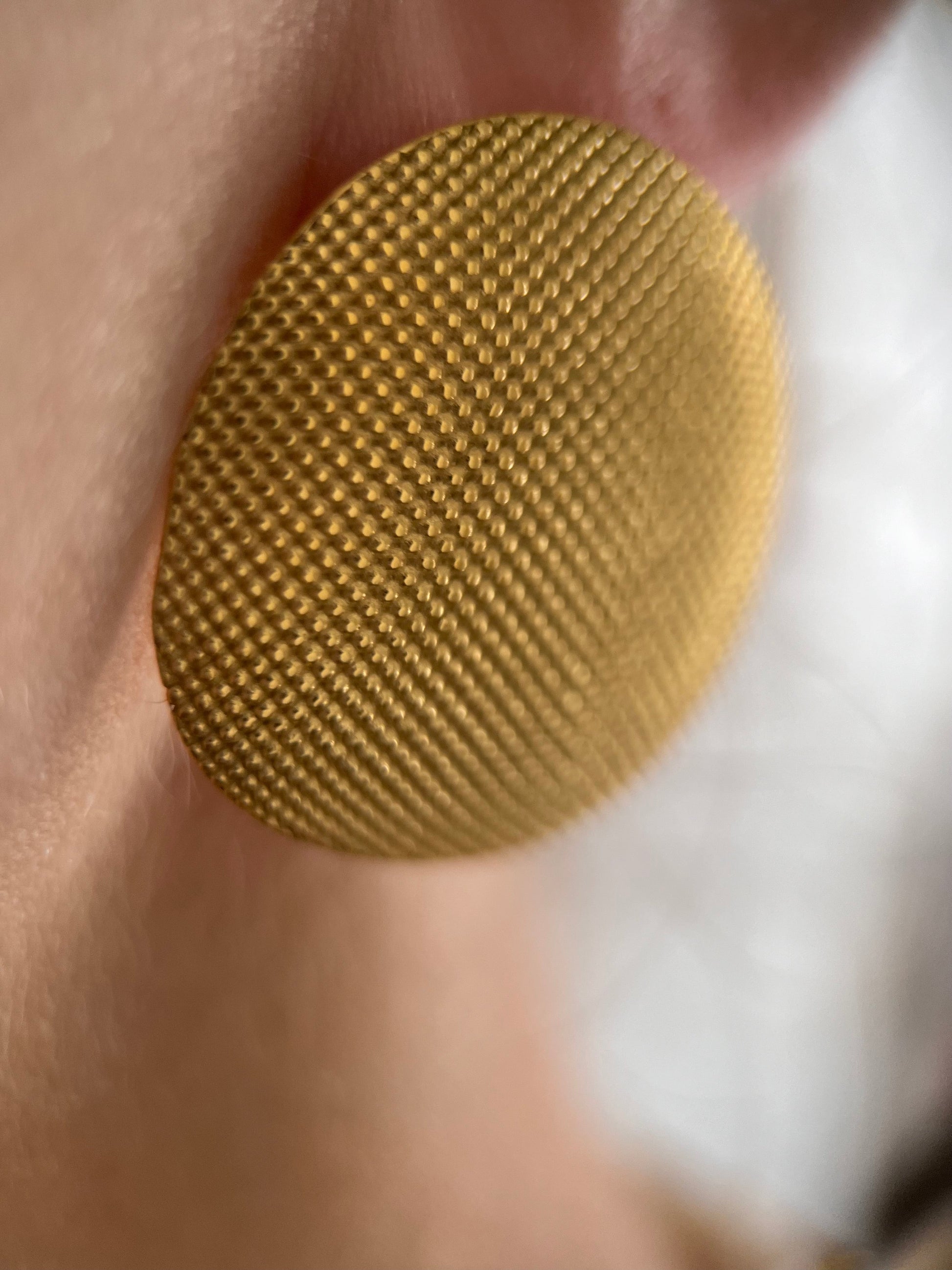 Woven Textured Round Studs - www.Shopthatapp.com