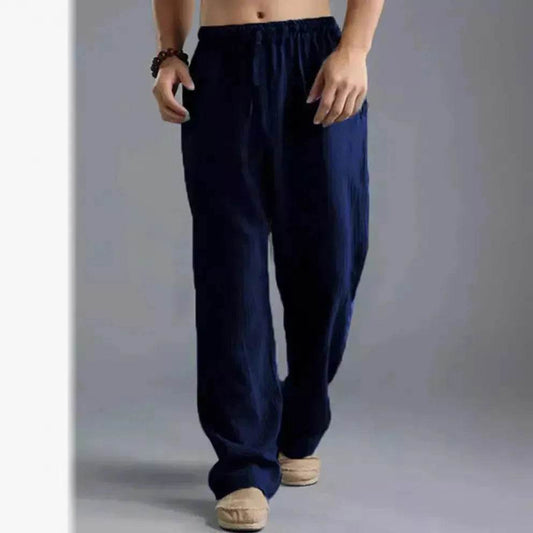 Linen Pants for Men Loose Fit Casual Classic Summer. - www.Shopthatapp.com #