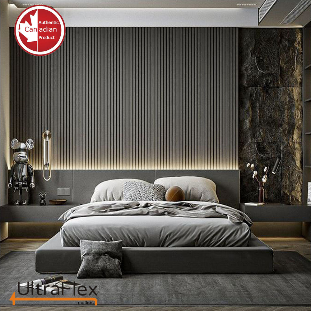 UltraFlex REVIVE- Hybrid 12” Breathable Pillowtop, Spinal Support HDcoils, Luxury Hypoallergic Foam Encasement, Pressure Relieving Mattress (Made in Canada) - With Waterproof Mattress Protector - www.Shopthatapp.com