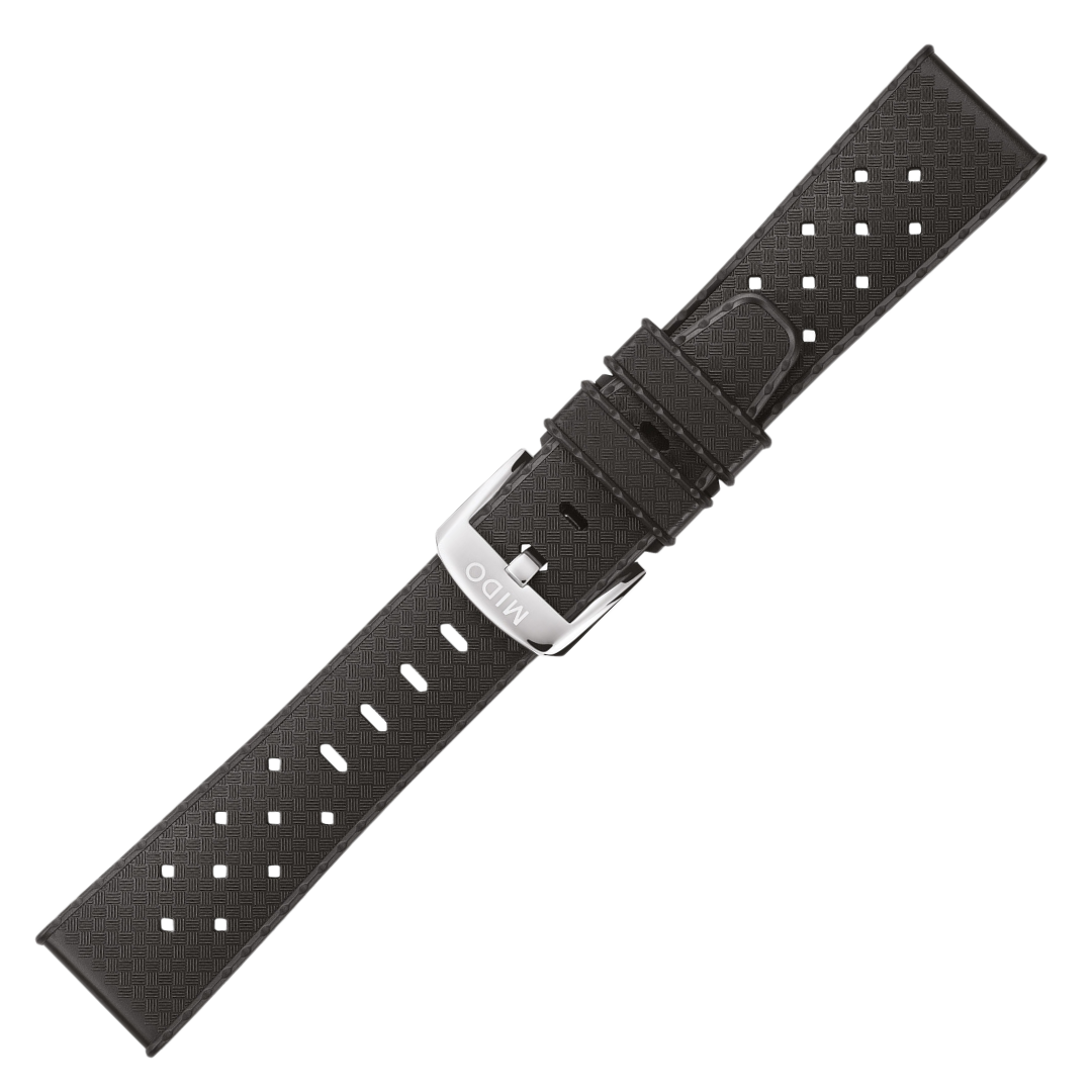 MIDO Ocean Star Captain Black Rubber Strap OEM 21mm | M603018382-Jewellery-www.Shopthatapp.com-Bezel House