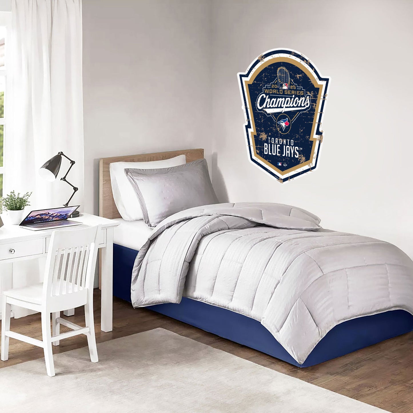 Toronto Blue Jays World Series Champions | Wall Decal - Shield - www.Shopthatapp.com