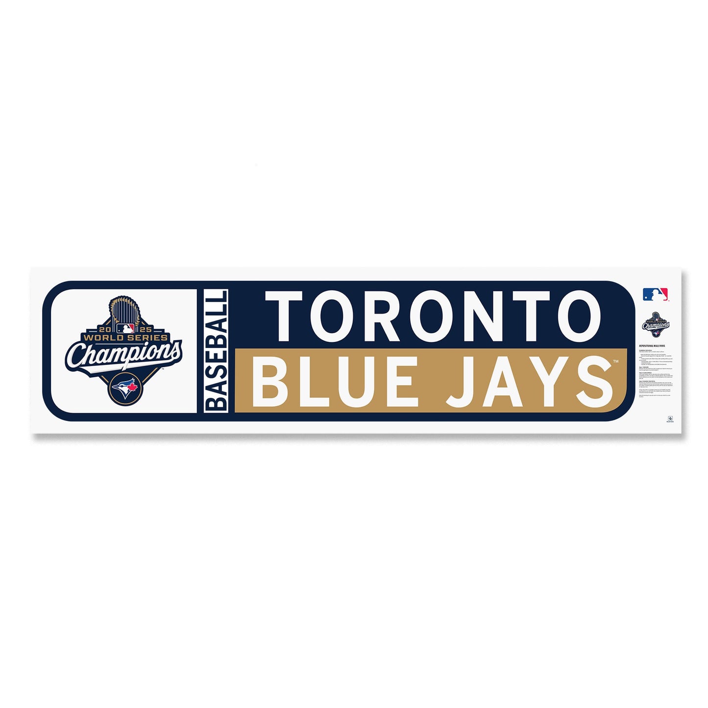 Toronto Blue Jays World Series Champions | Wall Decal 90x23