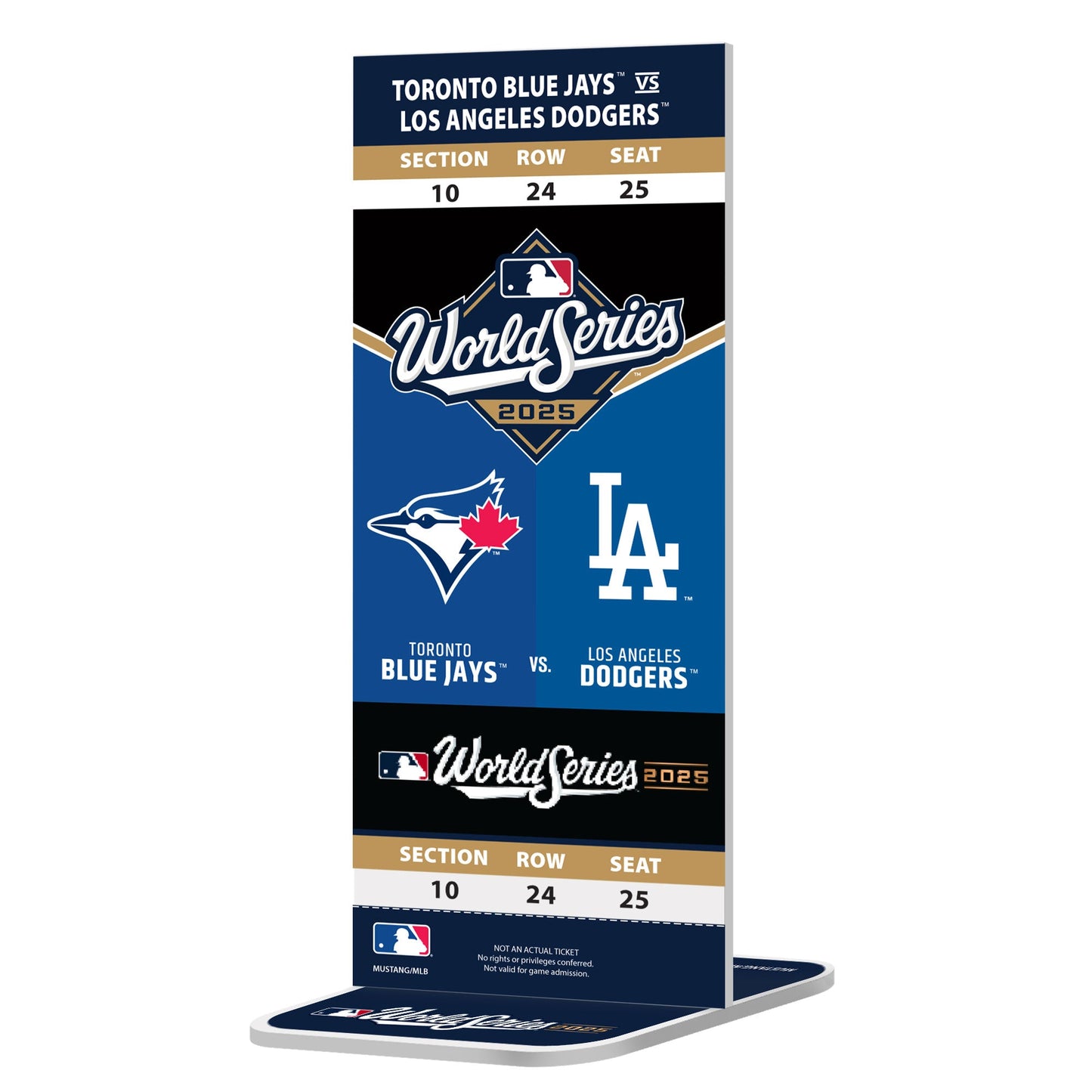 MLB World Series 2025 Replica OPENING NIGHT Ticket | Toronto Blue Jays vs LA Dodgers - www.Shopthatapp.com