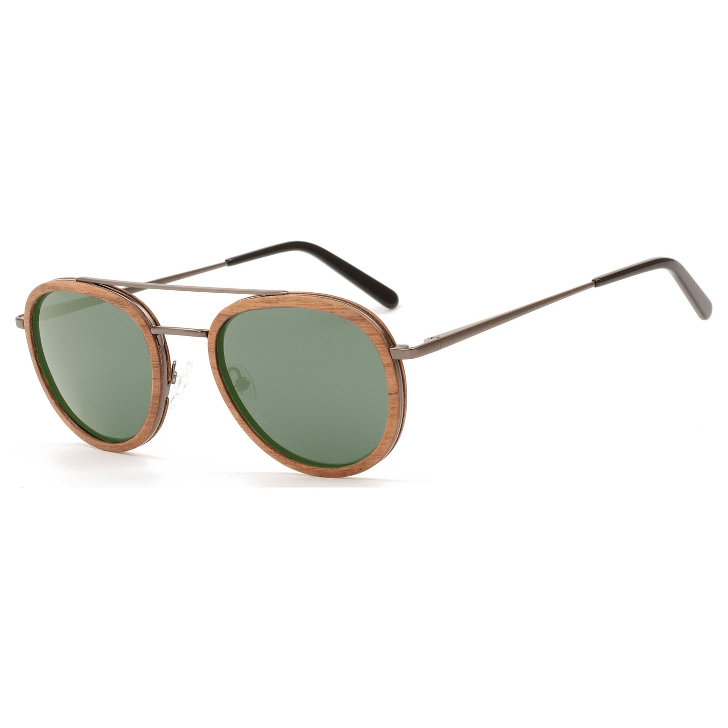 O'Hara - Metal & Wood Sunglasses - www.Shopthatapp.com