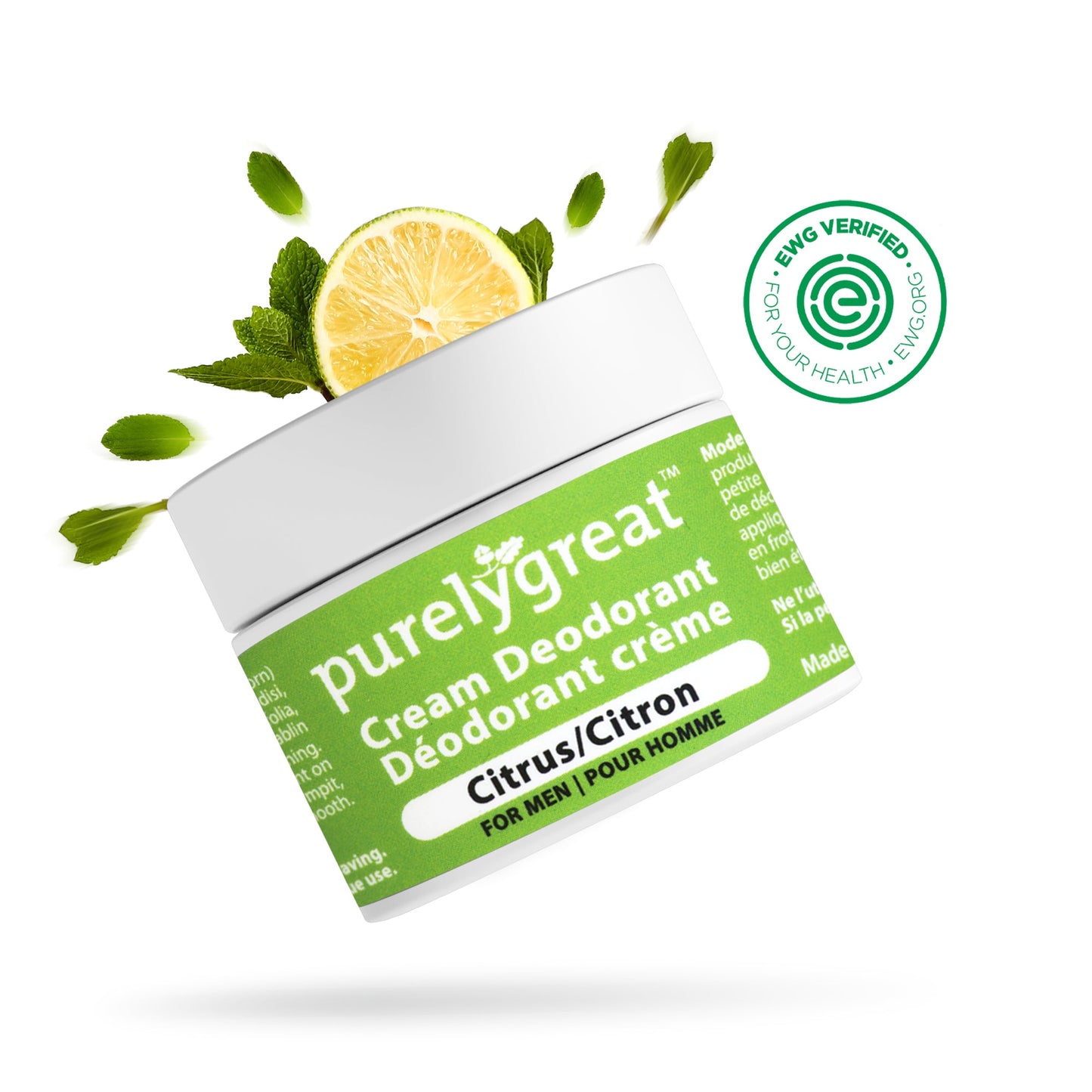 Déodorant crème aux agrumes pour hommes