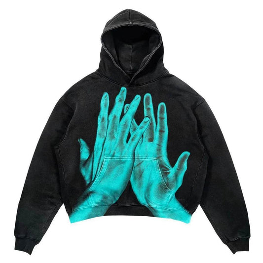 Men's And Women's Fashion Punk Design Fleece Printed Hoodie top - www.Shopthatapp.com #