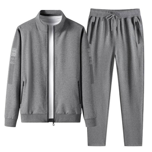 Men's Athleisure Stand Collar Track suit - www.Shopthatapp.com #