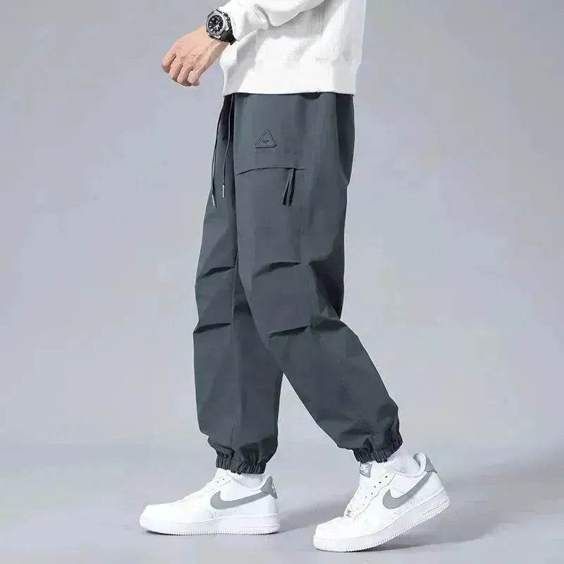 Men's Casual Baggy Straight Trousers - www.Shopthatapp.com #