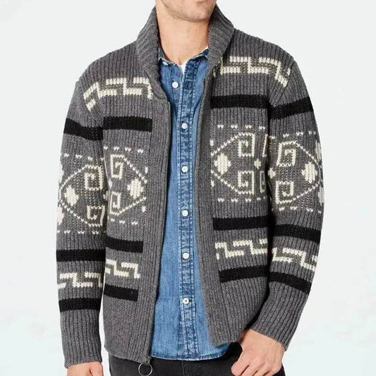 Men's Fashion Lapel Youth Casual Cardigan Jacket - www.Shopthatapp.com #